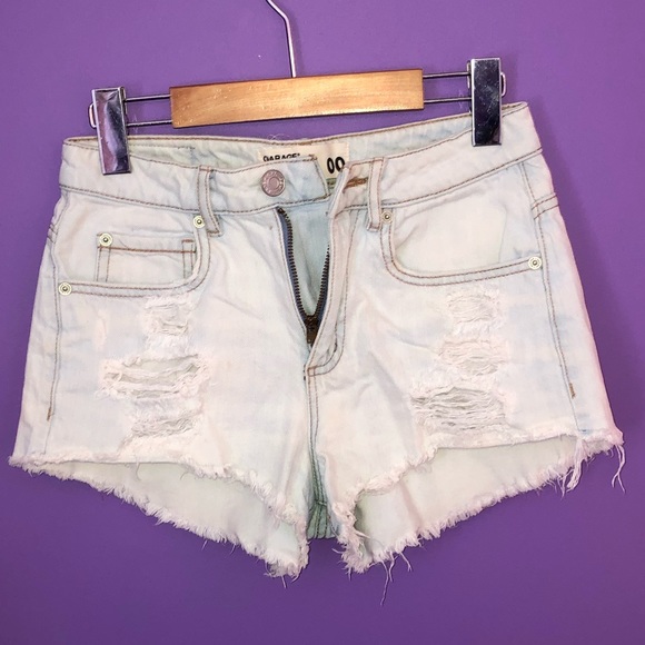 Garage ripped jean shorts - Picture 1 of 2